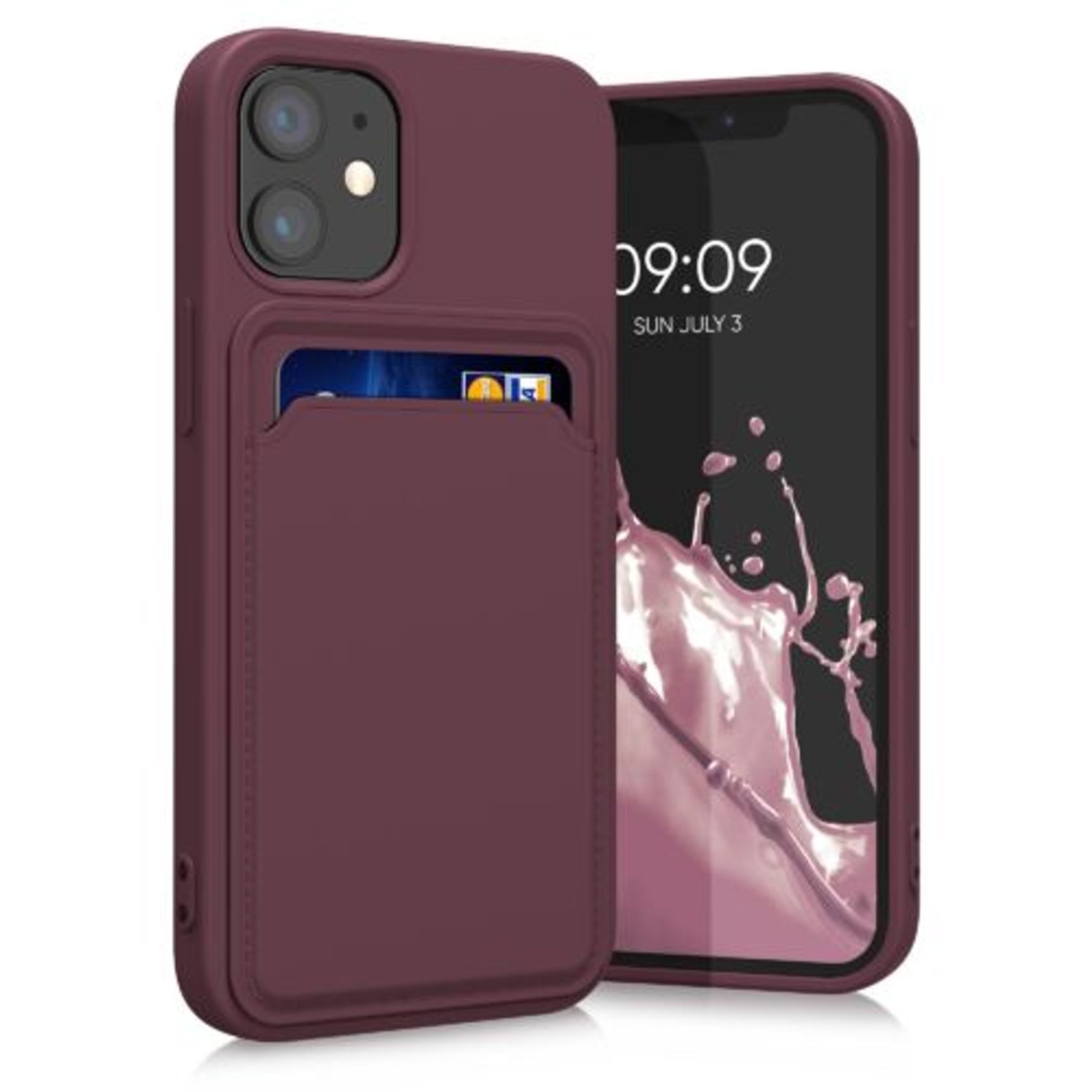 Husa pentru Apple iPhone 12 Mini, Silicon, Violet, 55111.190, Kwmobile fotografia produsului