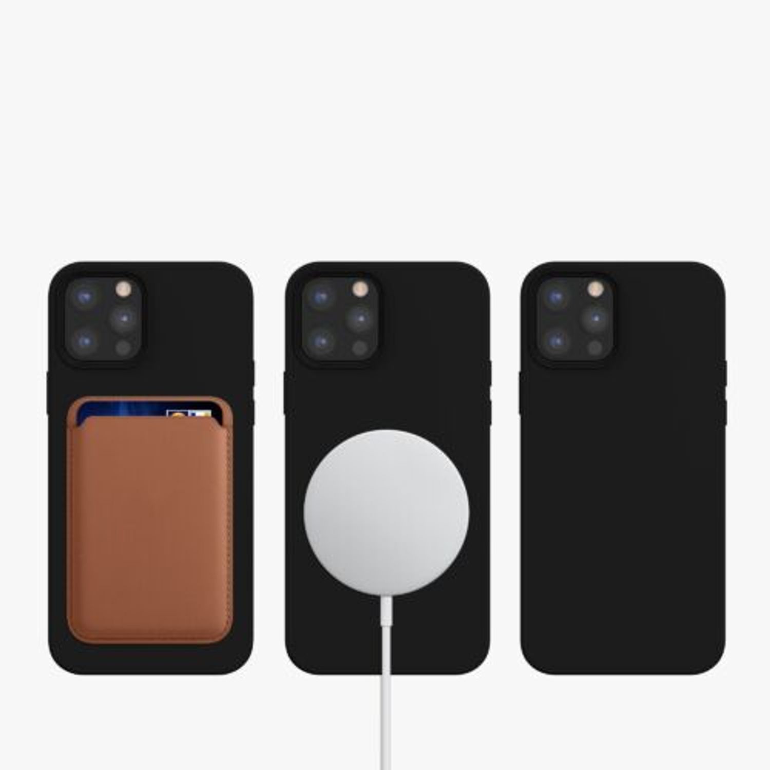 Husa pentru Apple iPhone 12 Pro Max, Silicon, Negru, 56557.01, Kwmobile fotografia produsului View 11 L
