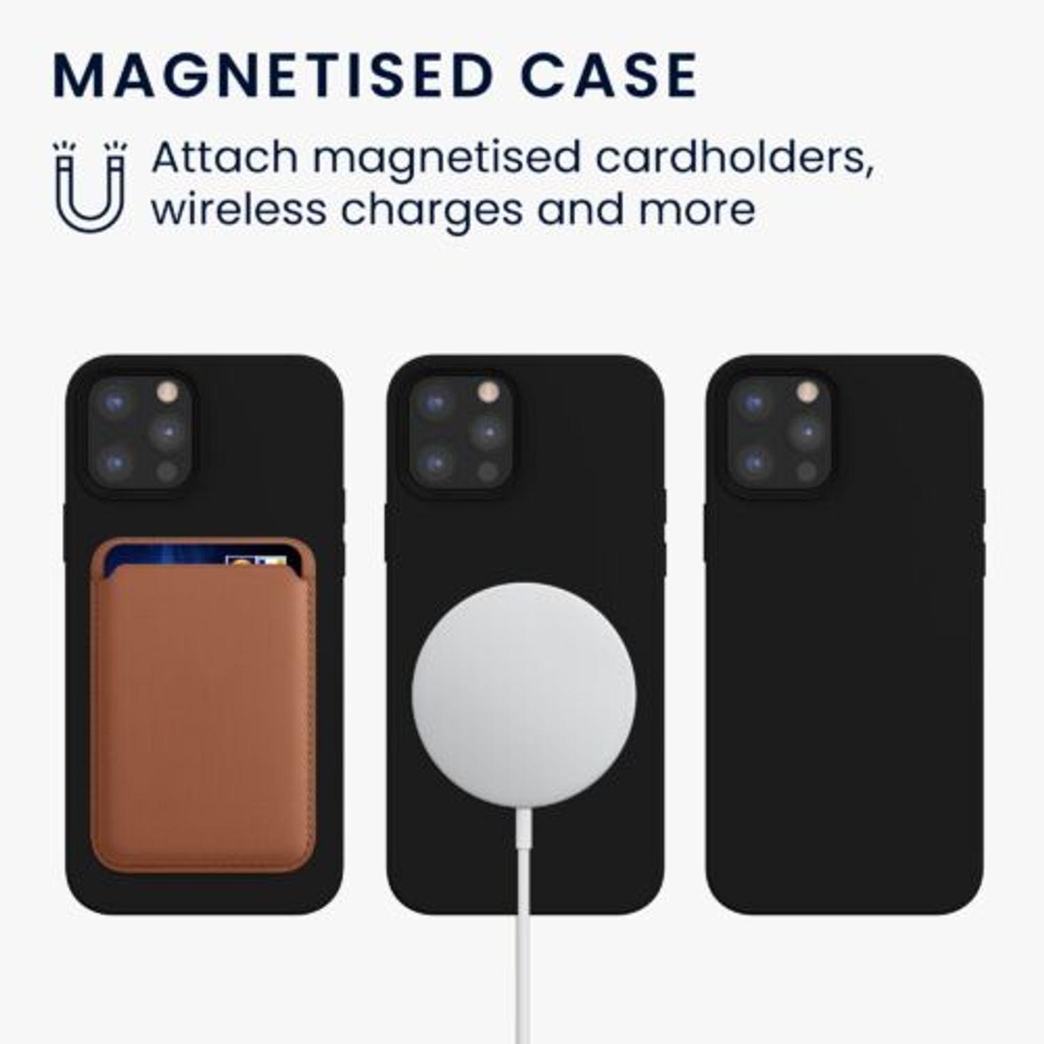 Husa pentru Apple iPhone 12 Pro Max, Silicon, Negru, 56557.01, Kwmobile fotografia produsului View 5 L