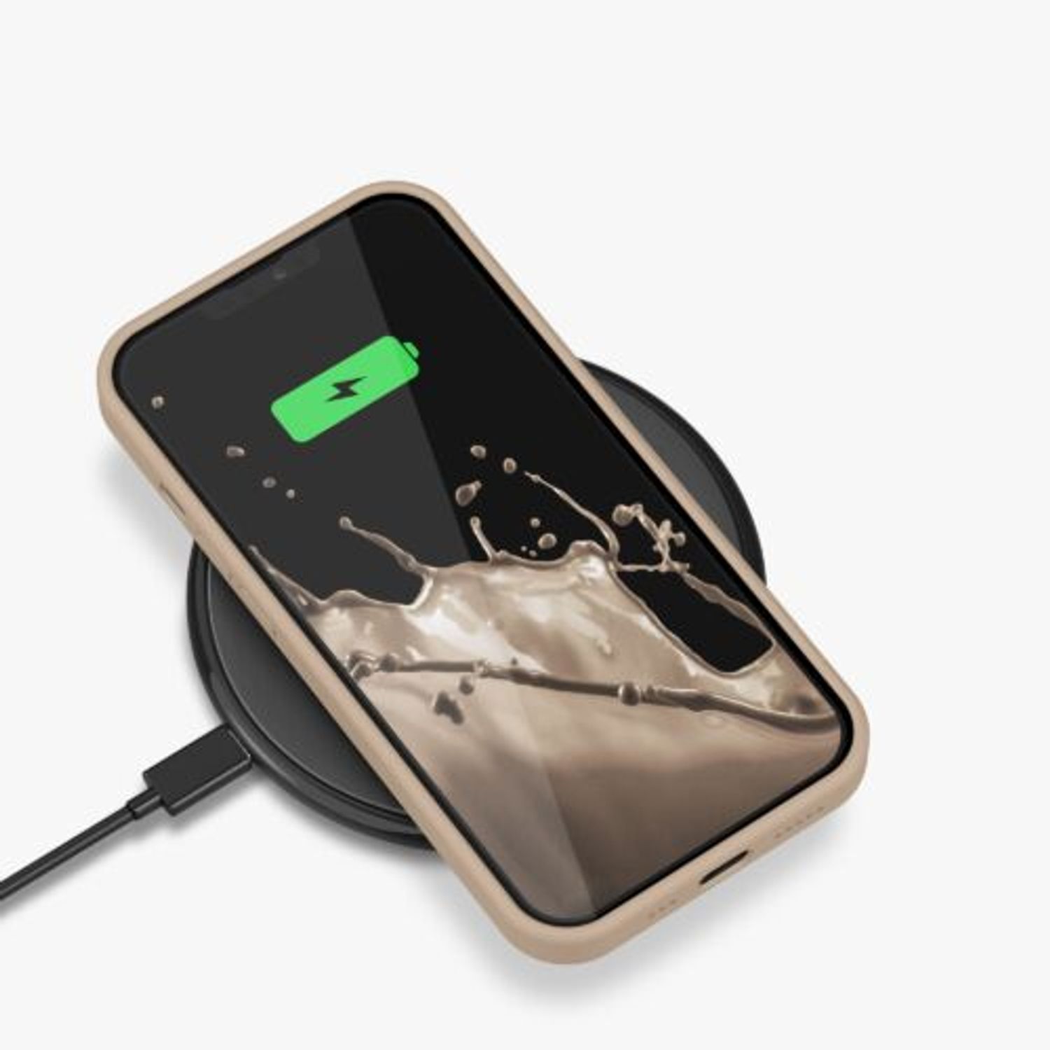 Husa pentru Apple iPhone 13, Silicon, Crem, 55878.154, Kwmobile fotografia produsului View 8 L