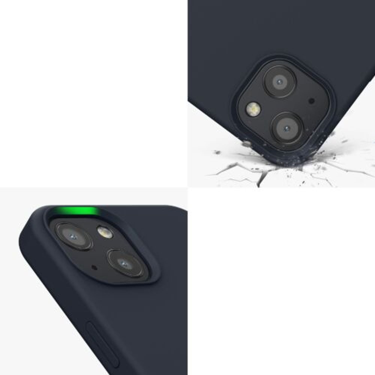 Husa pentru Apple iPhone 13, Silicon, Albastru, 55878.186, Kwmobile fotografia produsului View 9 L