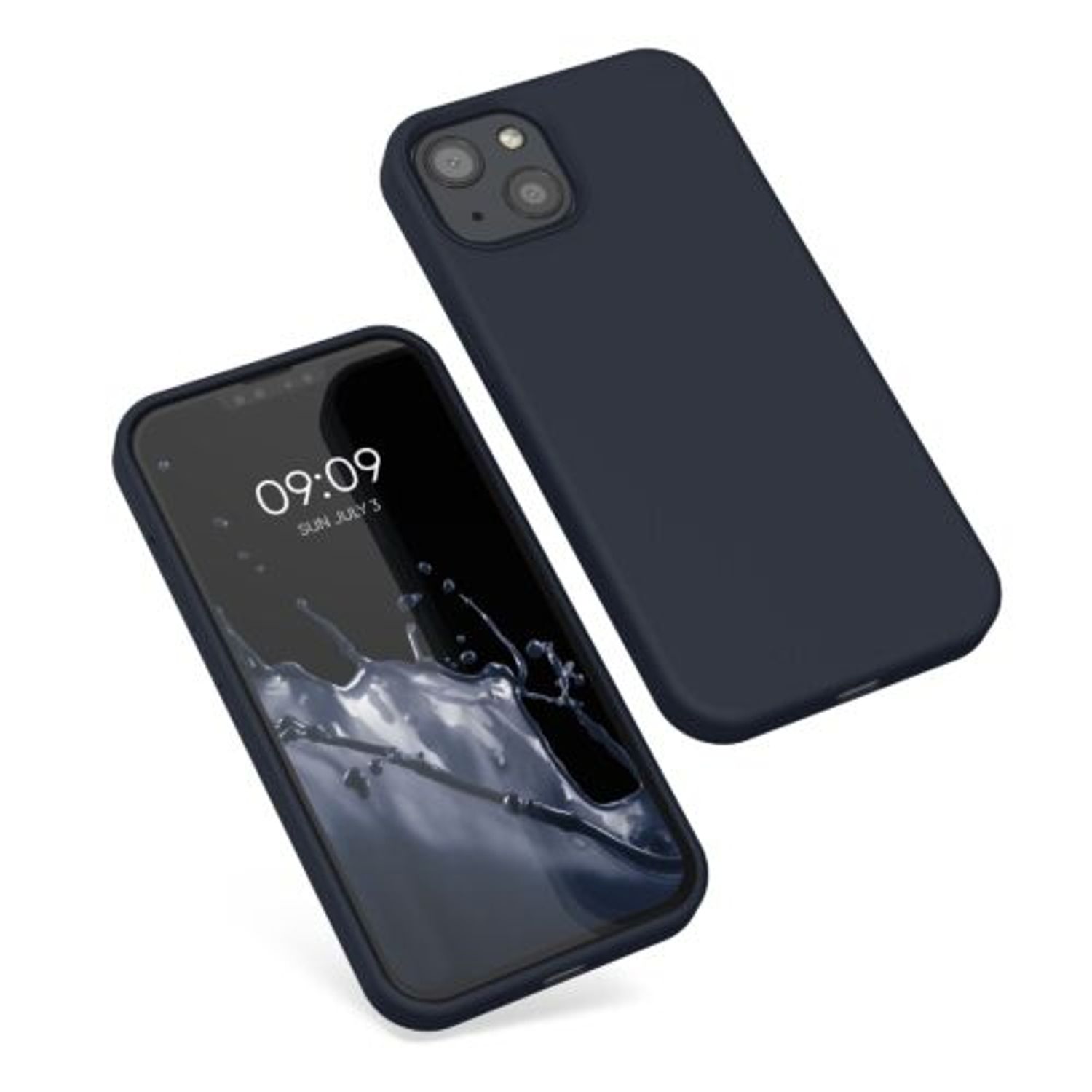 Husa pentru Apple iPhone 13, Silicon, Albastru, 55878.186, Kwmobile fotografia produsului View 2 L