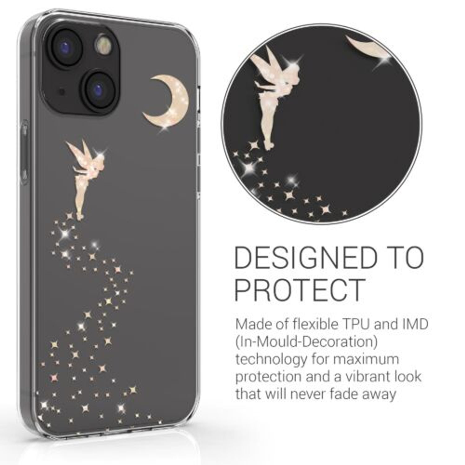 Husa pentru Apple iPhone 13, Silicon, Transparent, 57143.01, Kwmobile fotografia produsului View 4 L