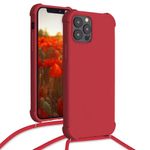 Husa pentru Apple iPhone 12/iPhone 12 Pro, Silicon, Rosu, 53840.09 fotografia produsului View 5 S