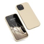 Husa pentru Apple iPhone 13 Mini, Silicon, Crem, 55877.210, Kwmobile fotografia produsului View 2 S