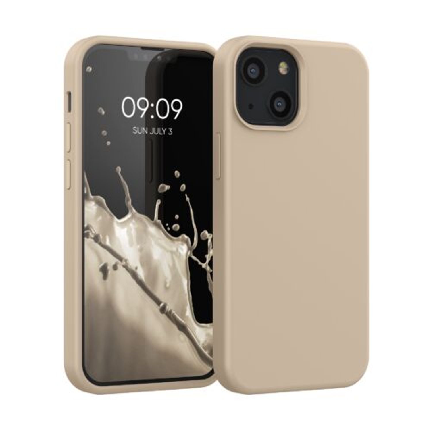 Husa pentru Apple iPhone 13 Mini, Silicon, Maro, 55877.154, Kwmobile fotografia produsului