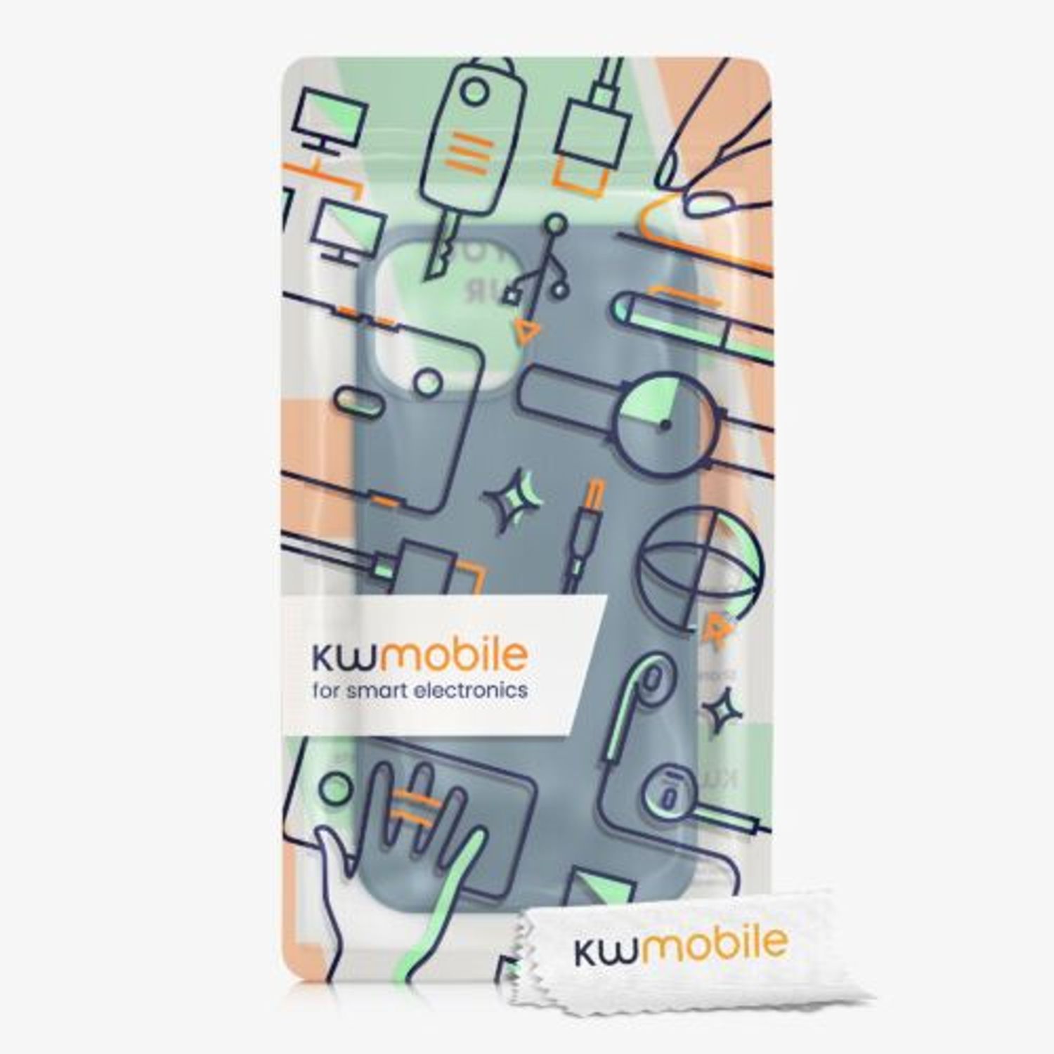 Husa pentru Apple iPhone 13 Mini, Silicon, Albastru, 55931.57, Kwmobile fotografia produsului View 8 L