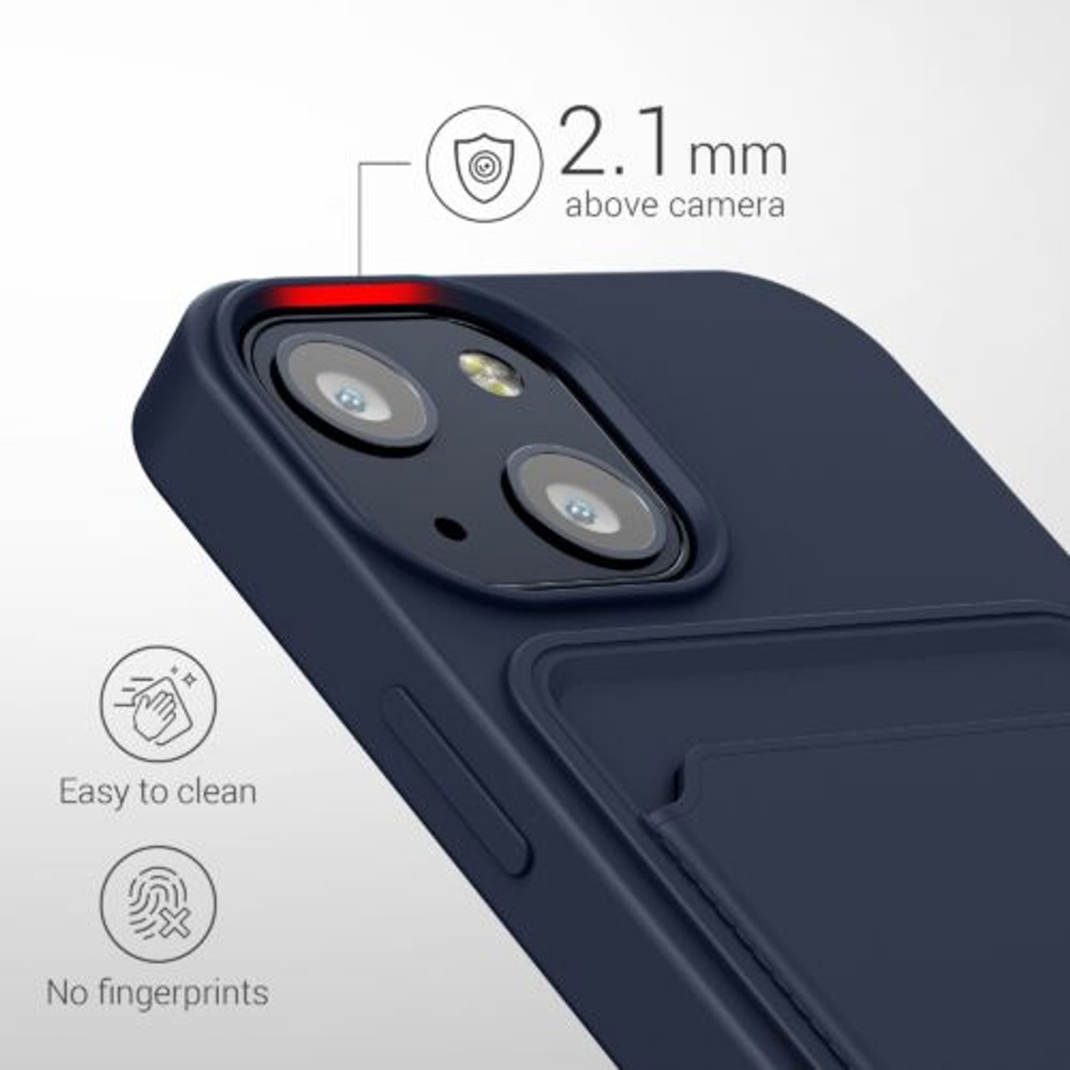 Husa pentru Apple iPhone 13 Mini, Silicon, Albastru, 55938.17, Kwmobile fotografia produsului View 4 L