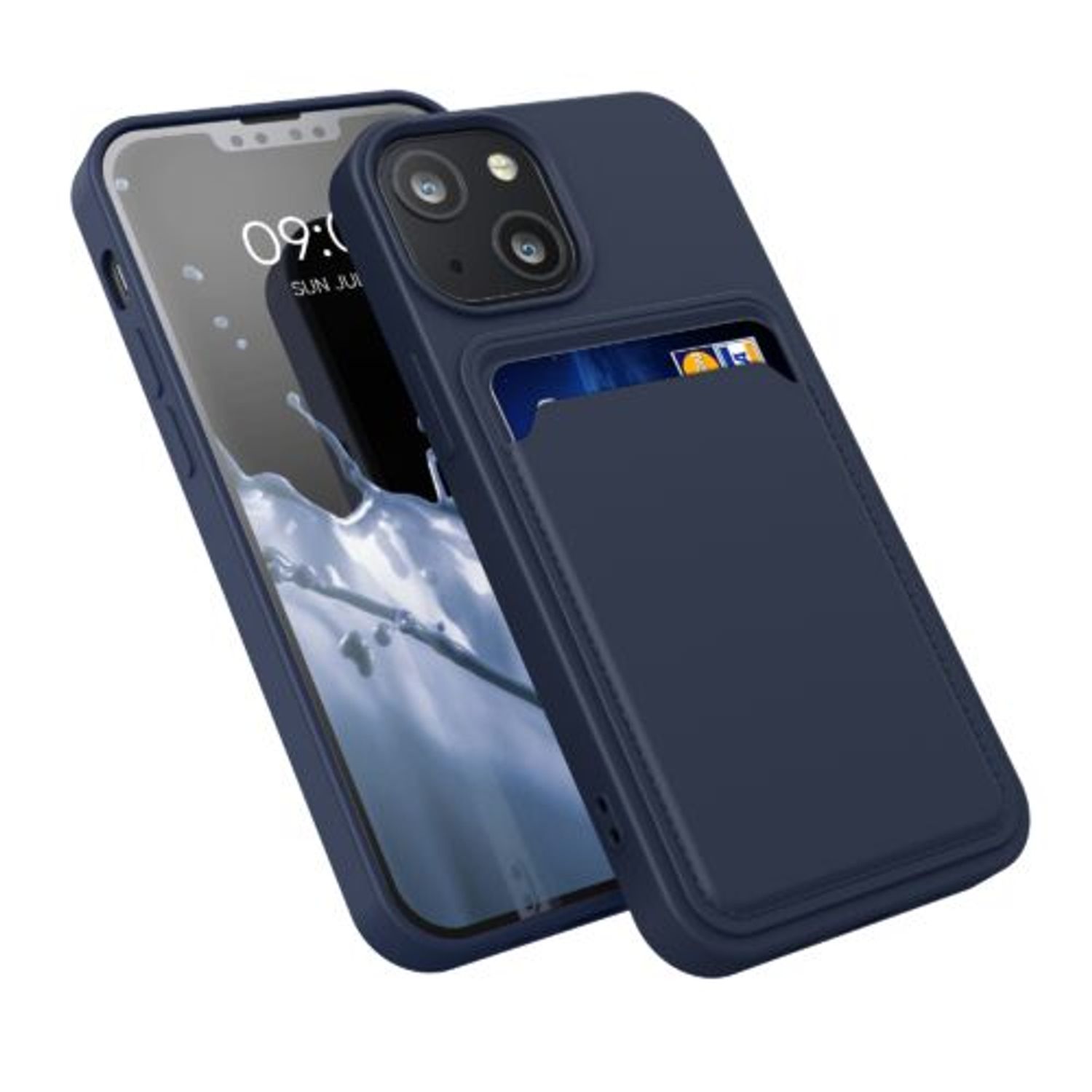 Husa pentru Apple iPhone 13 Mini, Silicon, Albastru, 55938.17, Kwmobile fotografia produsului