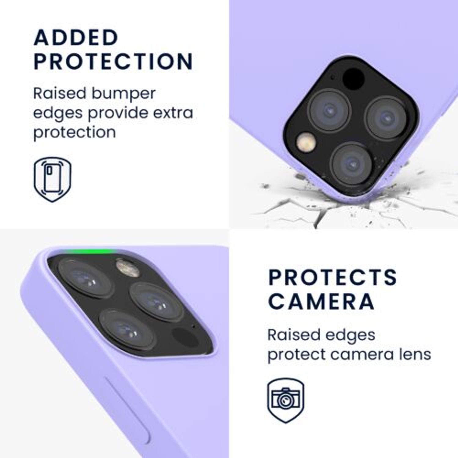Husa pentru iPhone 12/iPhone 12 Pro, Silicon, Mov, 52641.108 fotografia produsului View 4 L