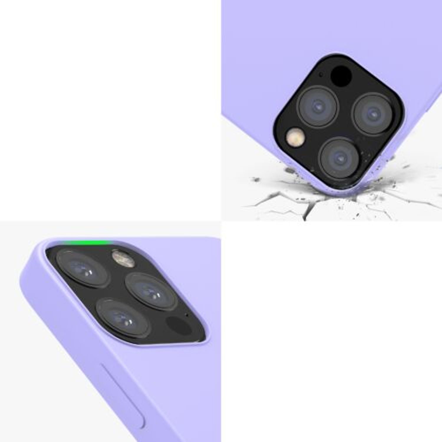 Husa pentru iPhone 12/iPhone 12 Pro, Silicon, Mov, 52641.108 fotografia produsului View 9 L