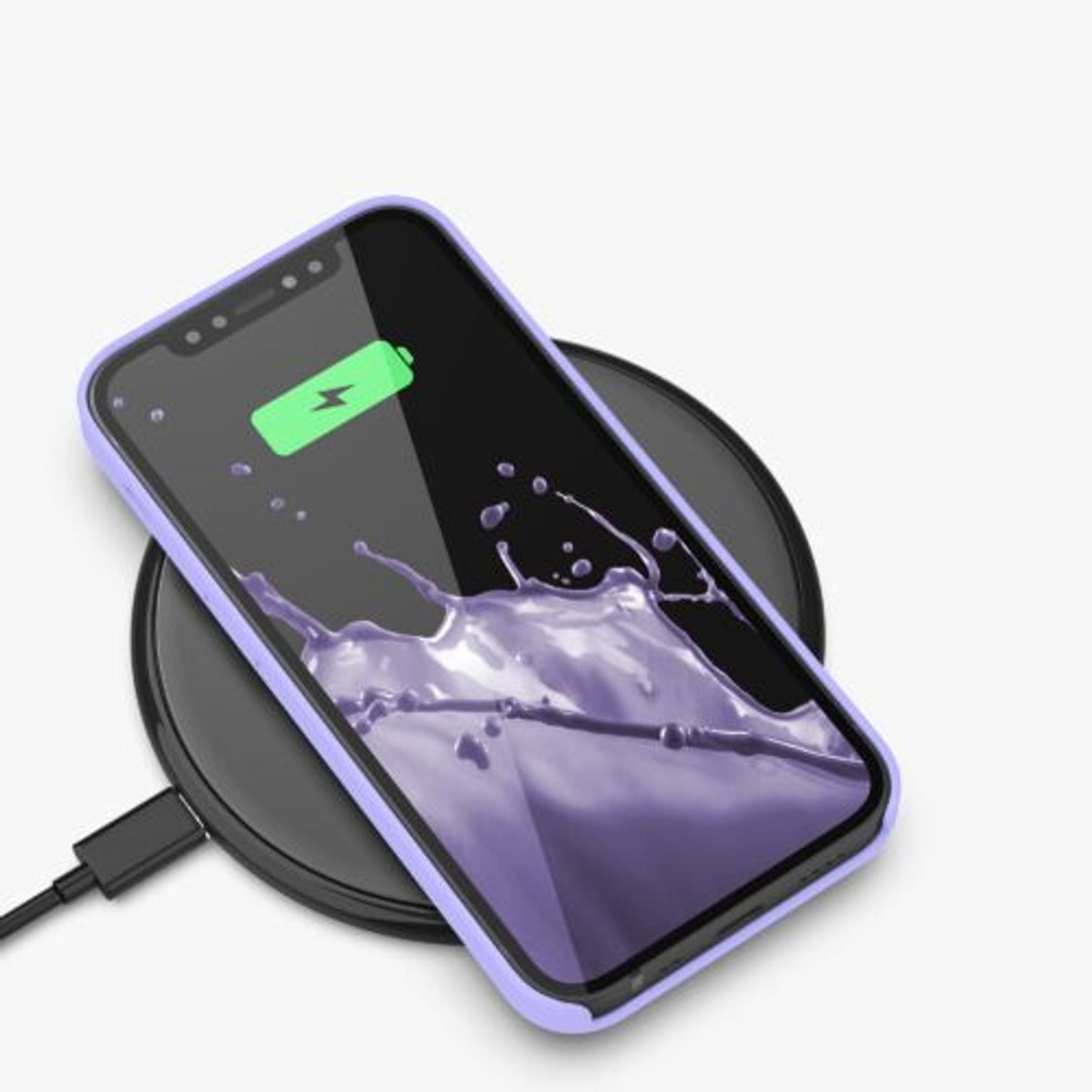 Husa pentru iPhone 12/iPhone 12 Pro, Silicon, Mov, 52641.108 fotografia produsului View 11 L