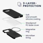 Husa pentru Apple iPhone 13 Pro, Silicon, Negru, 56560.01, Kwmobile fotografia produsului View 3 S