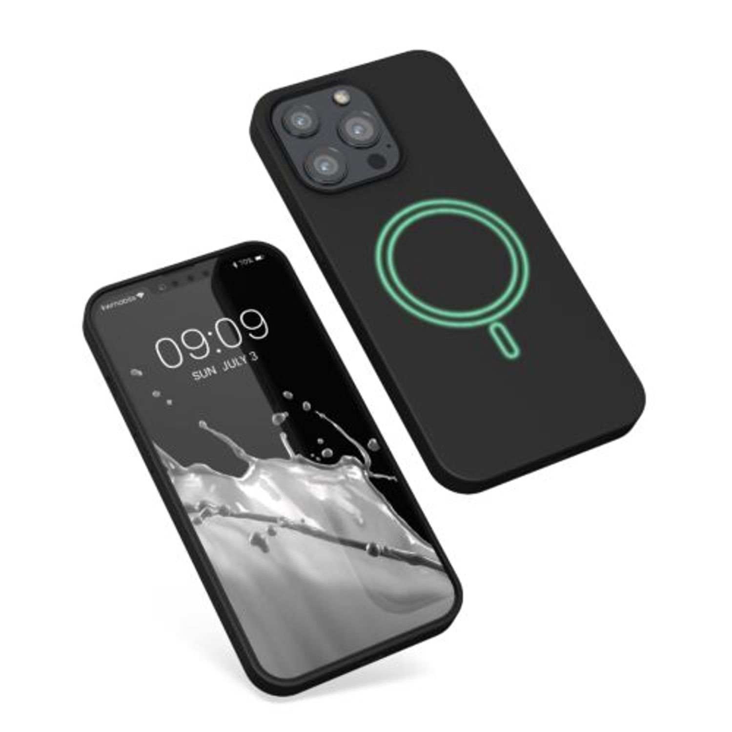Husa pentru Apple iPhone 13 Pro, Silicon, Negru, 56560.01, Kwmobile fotografia produsului View 2 L