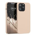Husa pentru Apple iPhone 13 Pro, Silicon, Crem, 55958.154, Kwmobile fotografia produsului