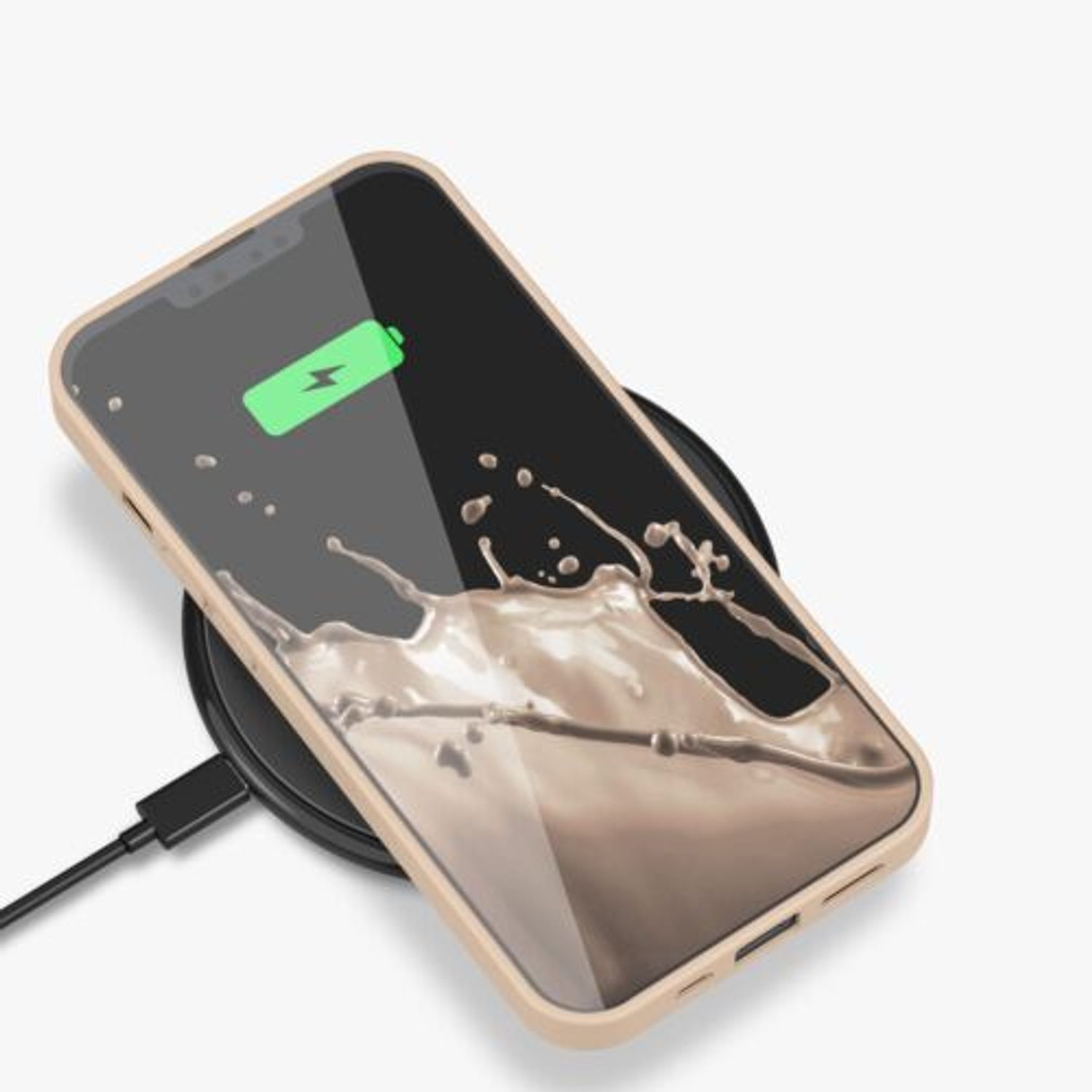 Husa pentru Apple iPhone 13 Pro, Silicon, Crem, 55958.154, Kwmobile fotografia produsului View 11 L