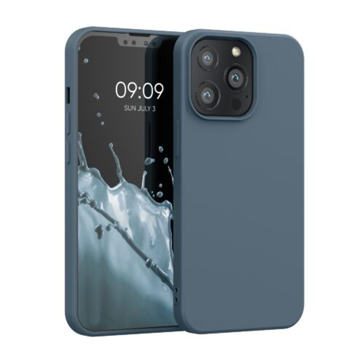 Husa pentru Apple iPhone 13 Pro, Silicon, Albastru, 55962.202, Kwmobile fotografia produsului