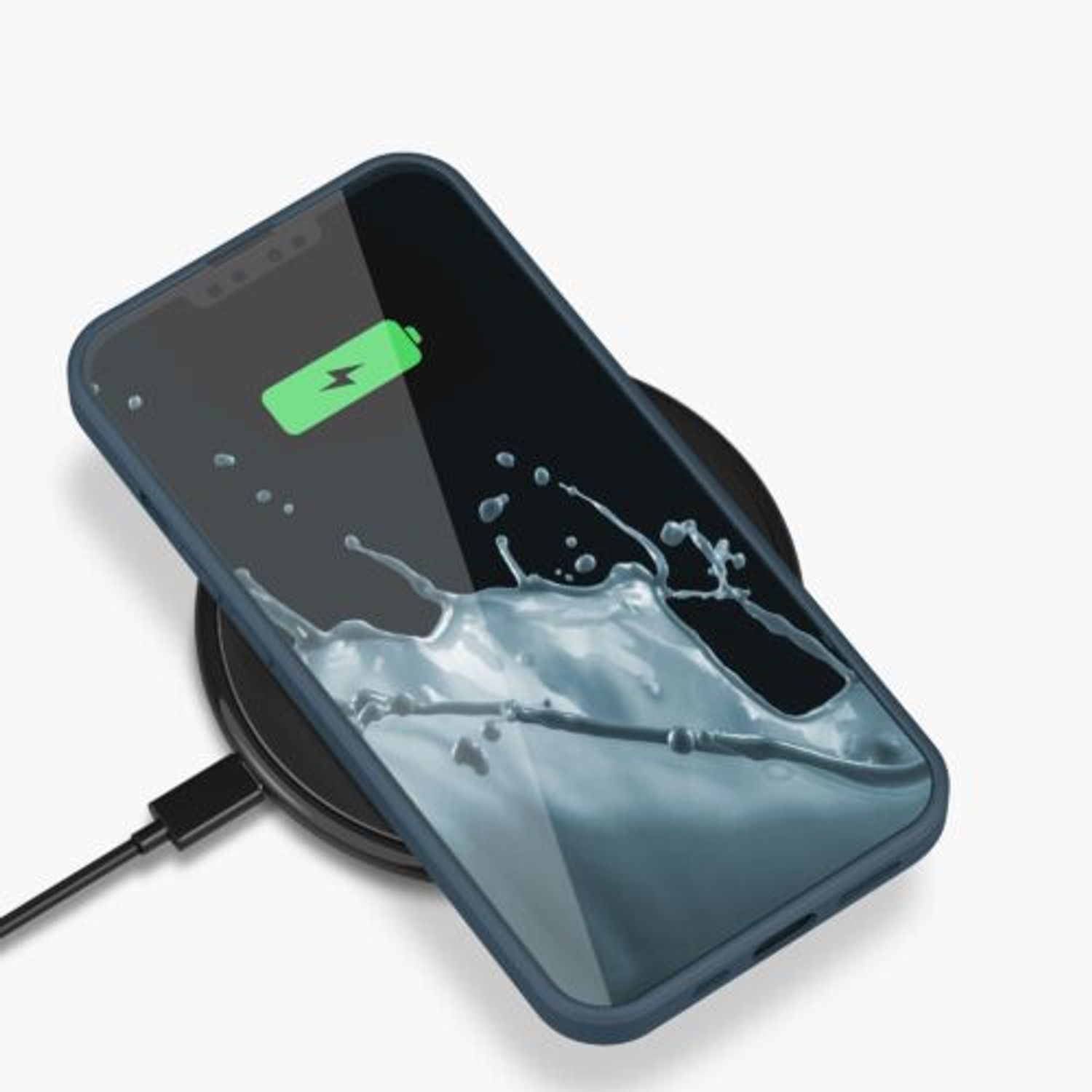 Husa pentru Apple iPhone 13 Pro, Silicon, Albastru, 55962.202, Kwmobile fotografia produsului View 2 L