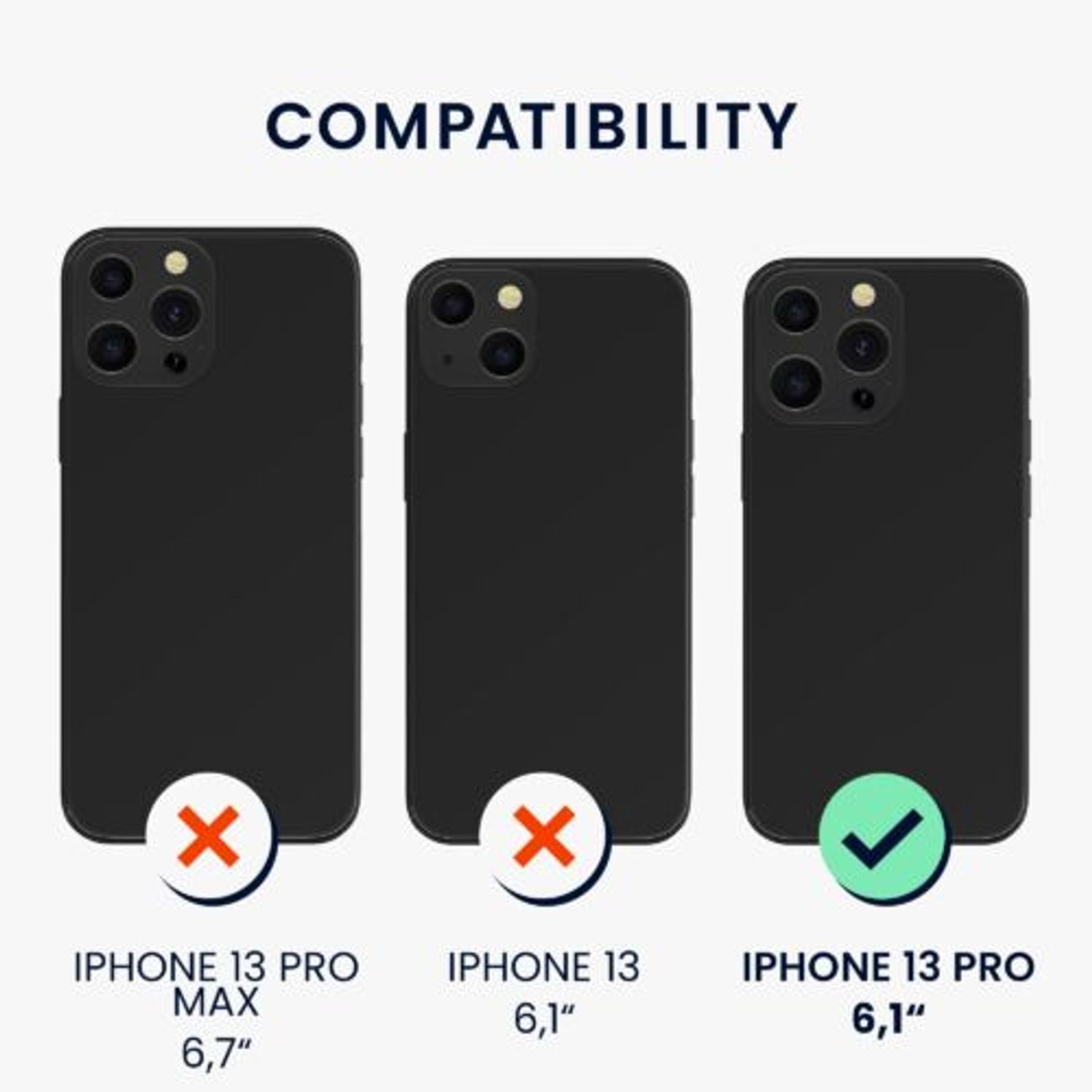 Husa pentru Apple iPhone 13 Pro, Silicon, Albastru, 55962.202, Kwmobile fotografia produsului View 7 L