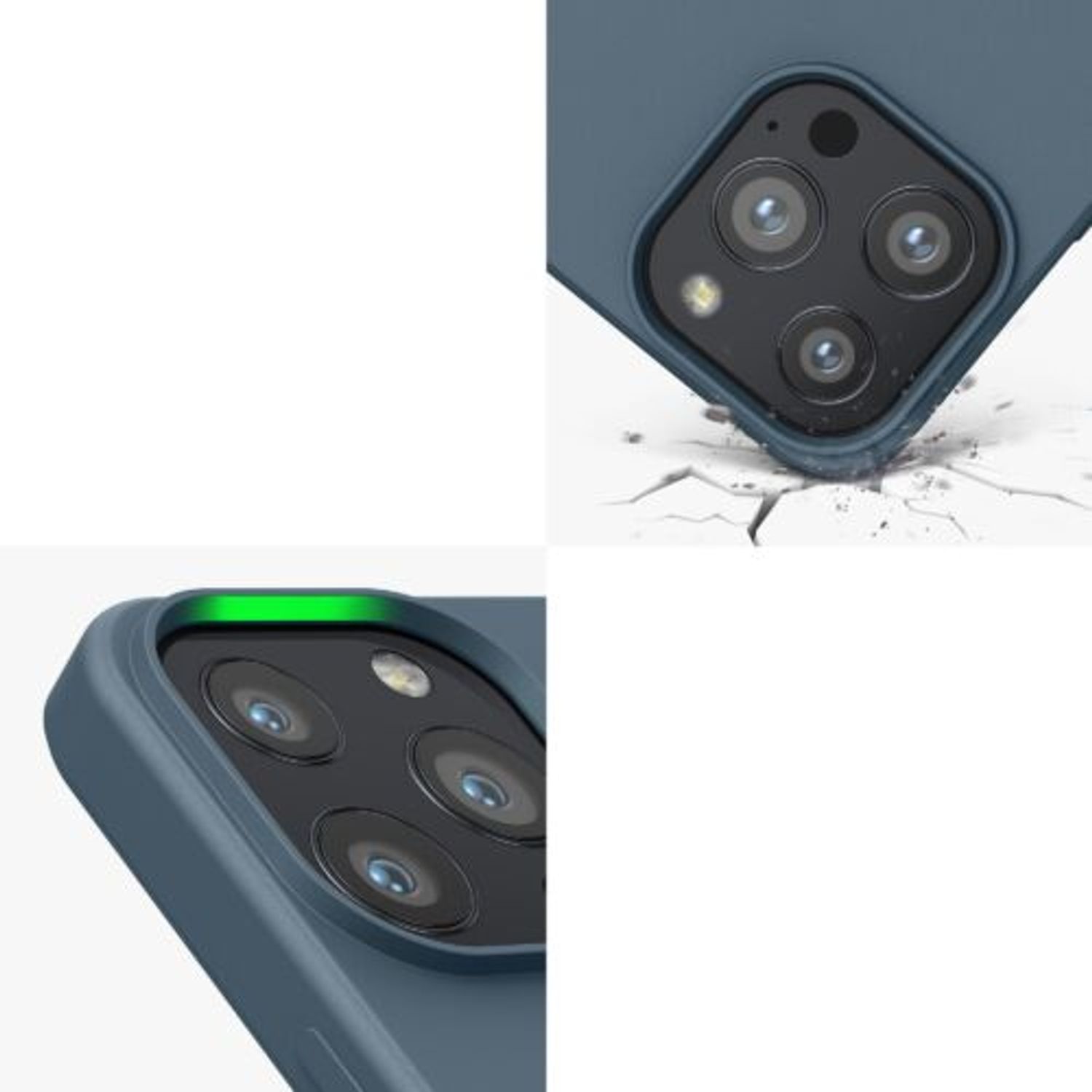Husa pentru Apple iPhone 13 Pro, Silicon, Albastru, 55962.202, Kwmobile fotografia produsului View 10 L