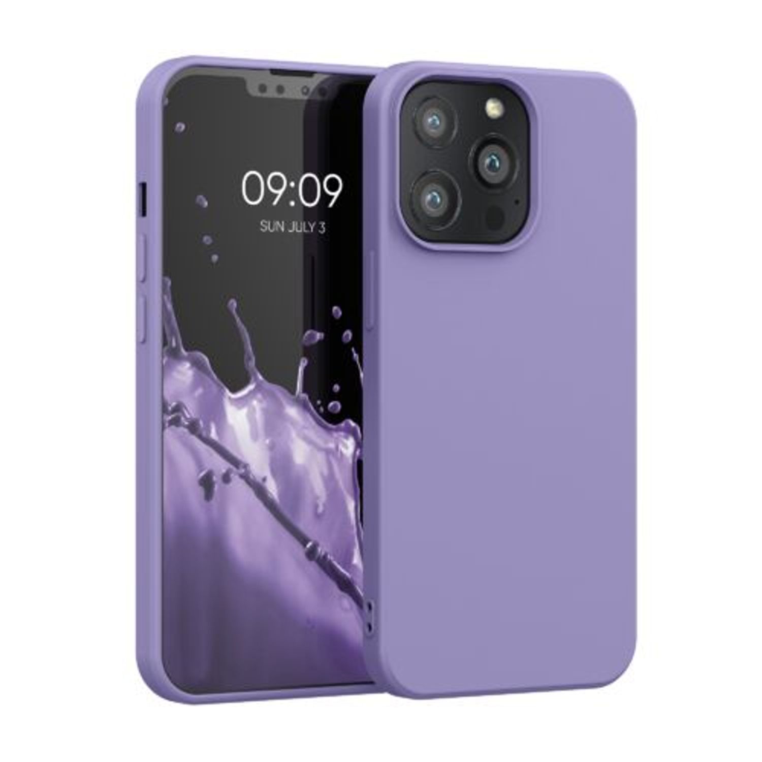 Husa pentru Apple iPhone 13 Pro, Silicon, Mov, 55962.222, Kwmobile fotografia produsului