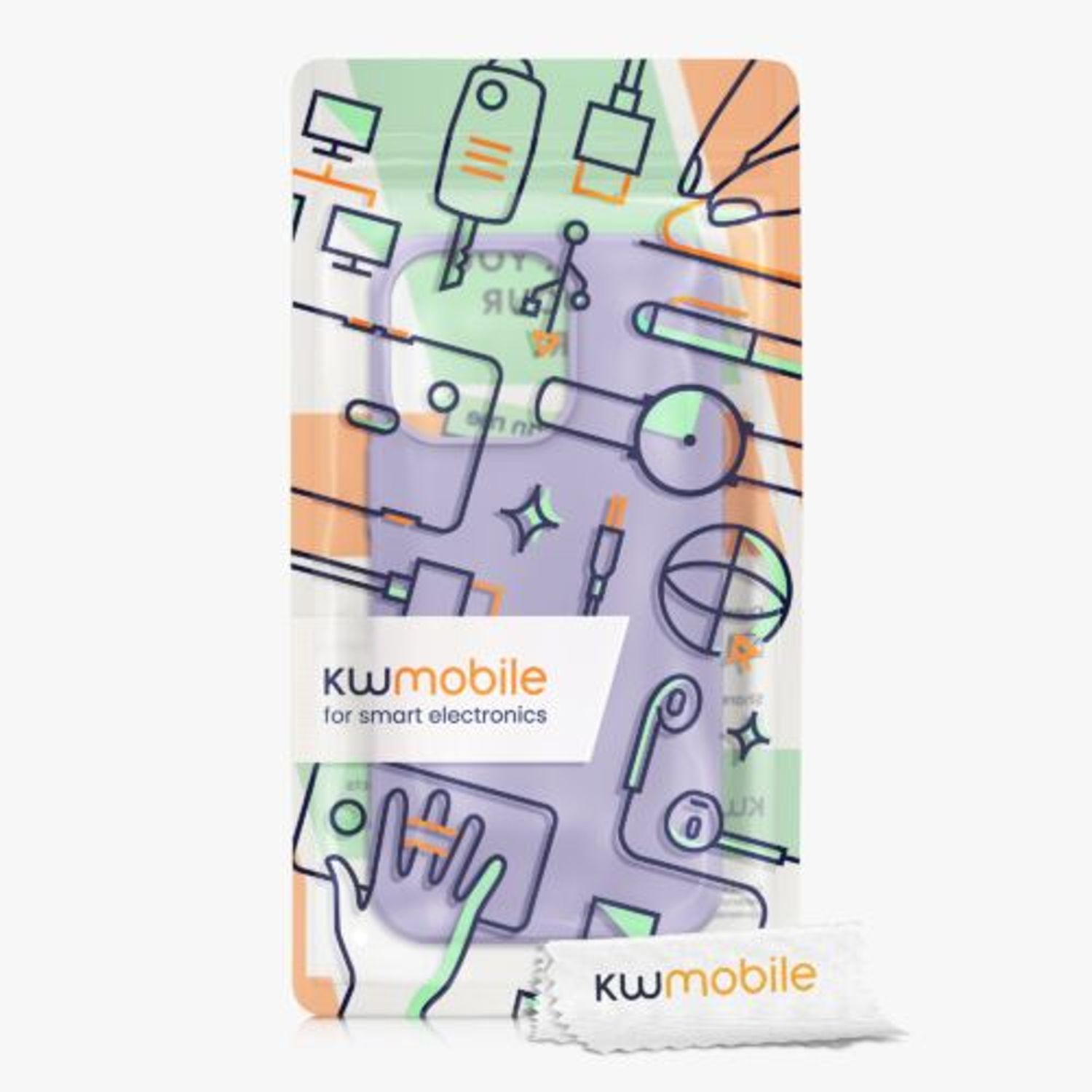 Husa pentru Apple iPhone 13 Pro, Silicon, Mov, 55962.222, Kwmobile fotografia produsului View 8 L