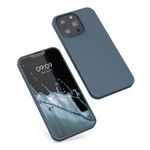 Husa pentru Apple iPhone 13 Pro, Silicon, Albastru, 55962.202, Kwmobile fotografia produsului View 3 S