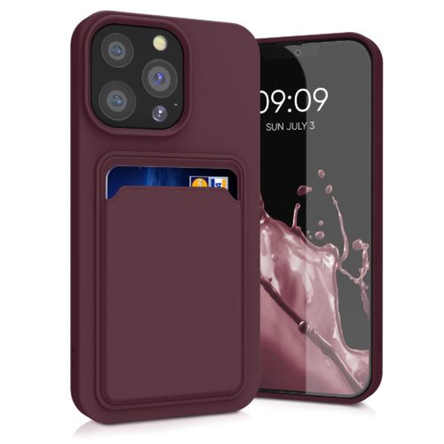 Husa pentru Apple iPhone 13 Pro, Silicon, Violet, 55969.190, Kwmobile fotografia produsului View 2 L