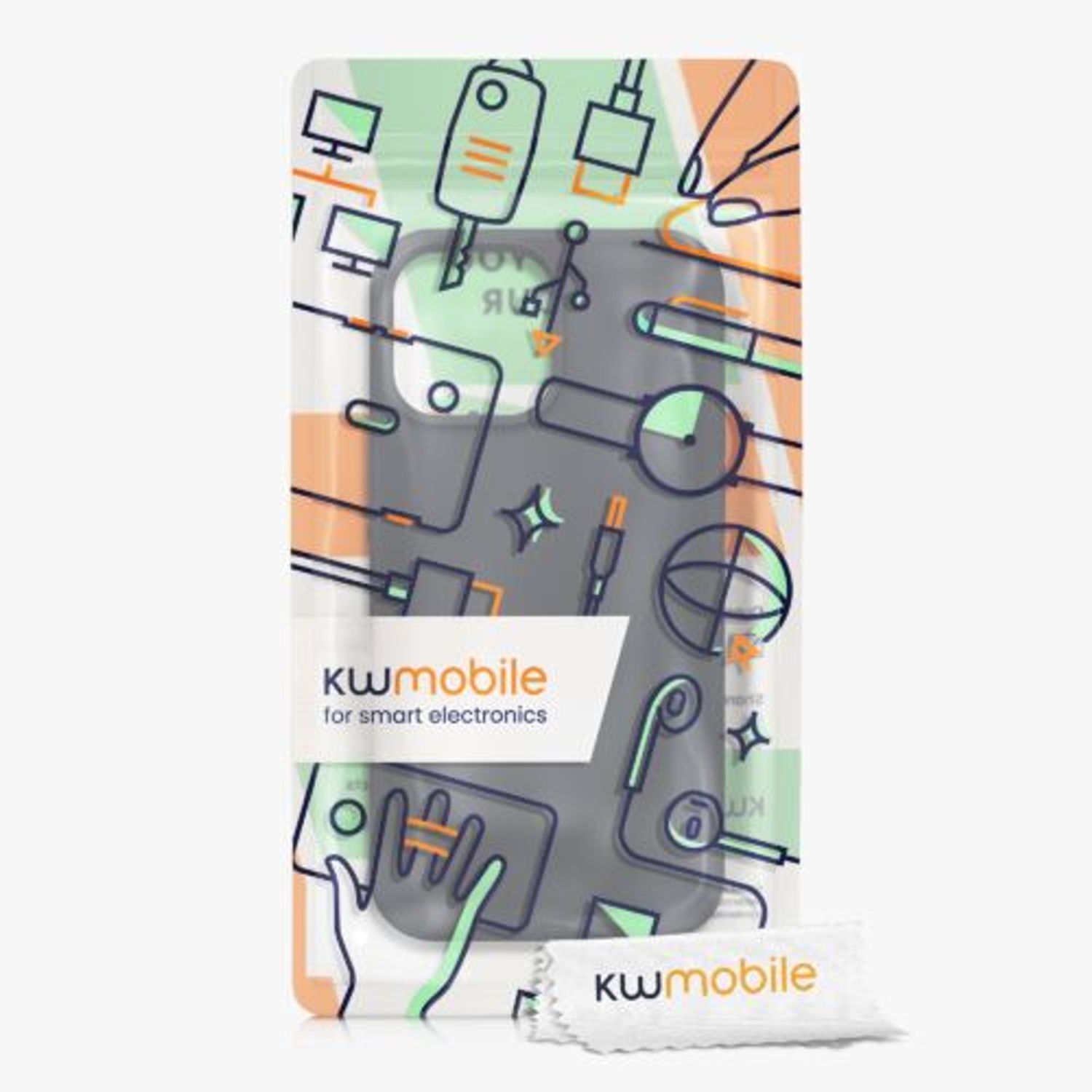 Husa pentru Apple iPhone 13 Pro Max, Silicon, Albastru, 55881.186, Kwmobile fotografia produsului View 7 L
