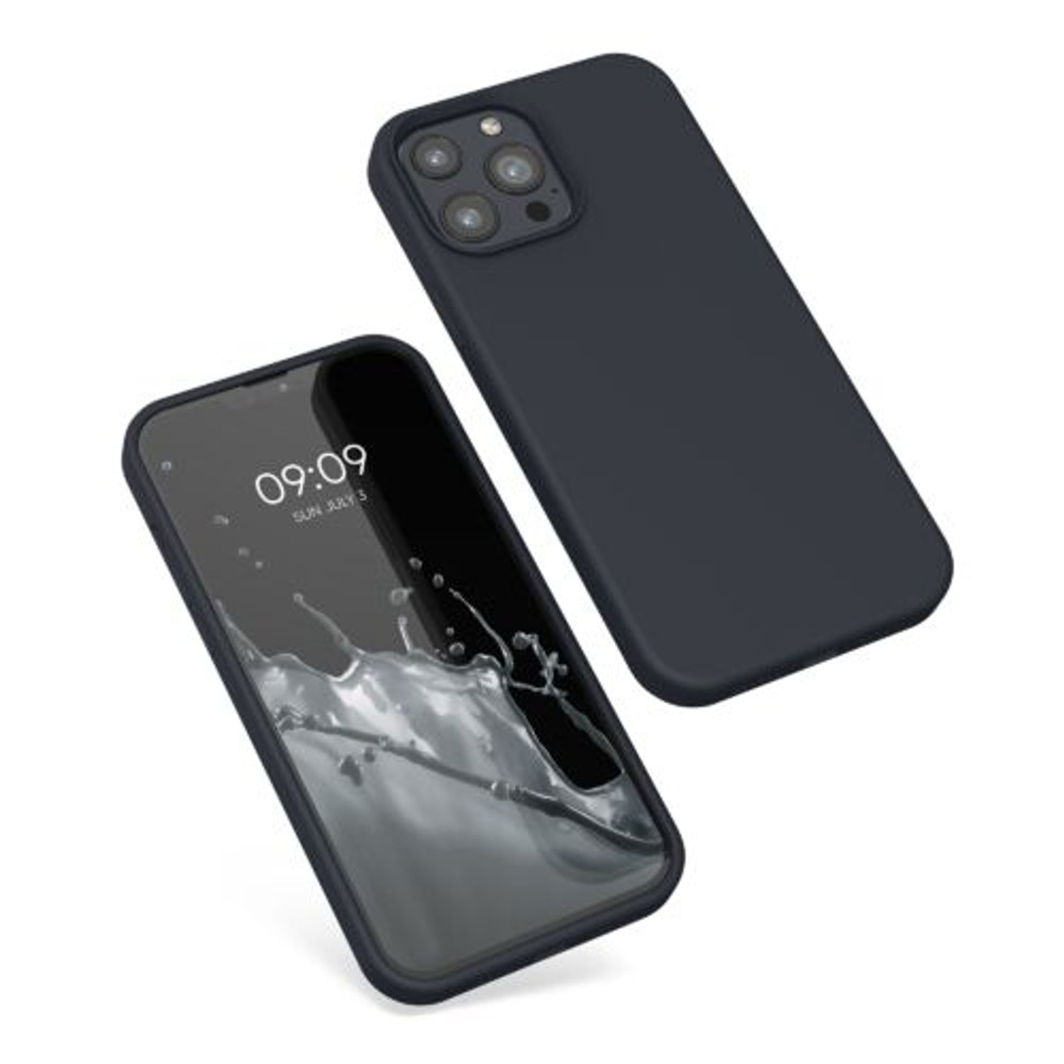 Husa pentru Apple iPhone 13 Pro Max, Silicon, Albastru, 55881.186, Kwmobile fotografia produsului View 11 L