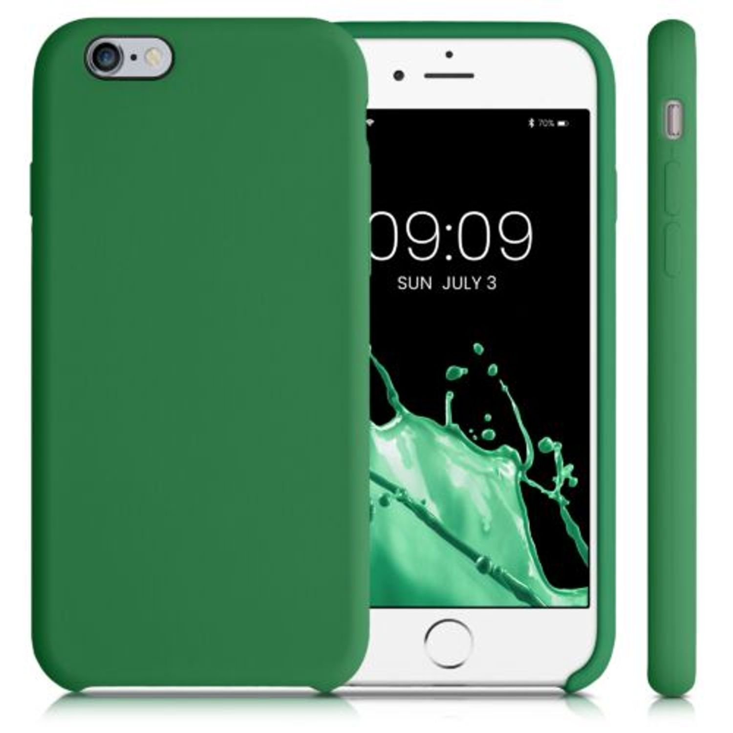 Husa pentru Apple iPhone 6/iPhone 6s, Silicon, Verde, 40223.227, Kwmobile fotografia produsului View 2 L