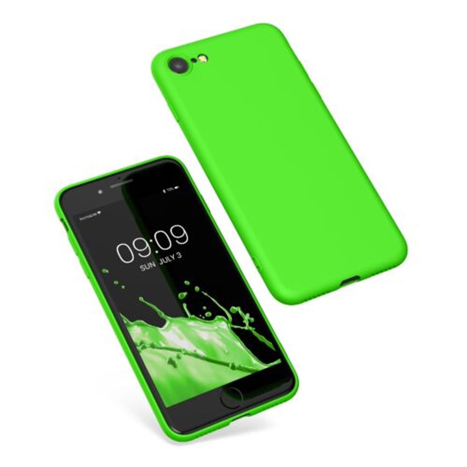 Husa pentru Apple iPhone 8/iPhone 7/iPhone SE 2, Silicon, Verde, 49979.159, Kwmobile fotografia produsului View 2 L