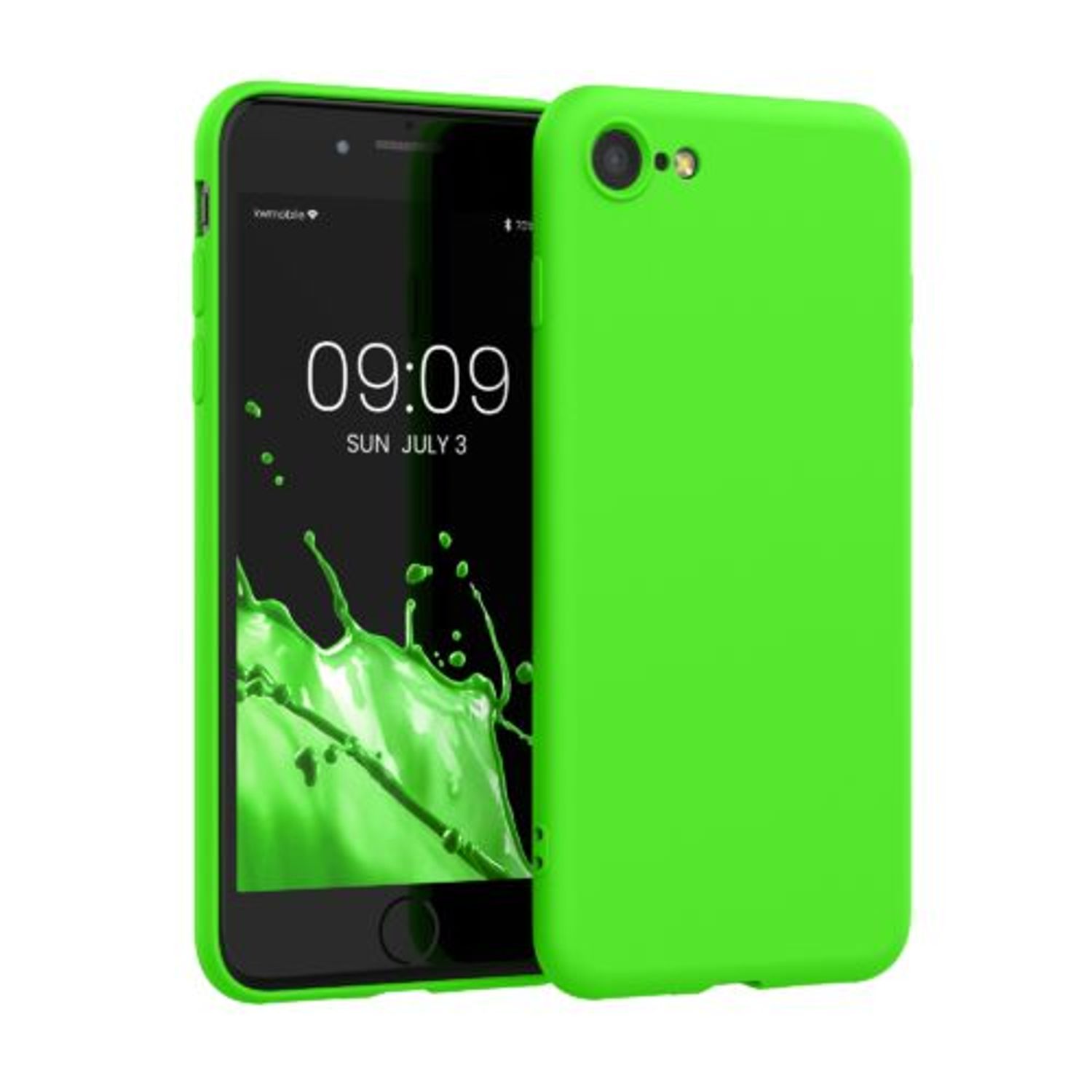Husa pentru Apple iPhone 8/iPhone 7/iPhone SE 2, Silicon, Verde, 49979.159, Kwmobile fotografia produsului