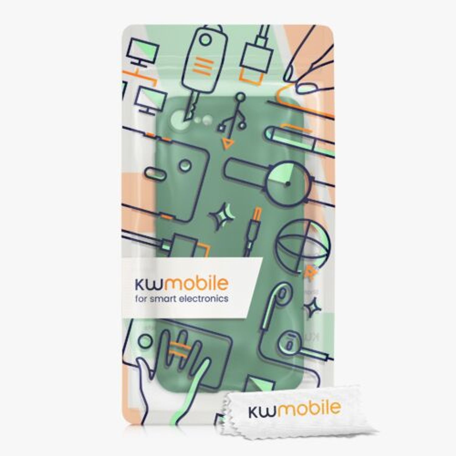 Husa pentru Apple iPhone 8/iPhone 7/iPhone SE 2, Silicon, Verde, 49979.227, Kwmobile fotografia produsului View 8 L