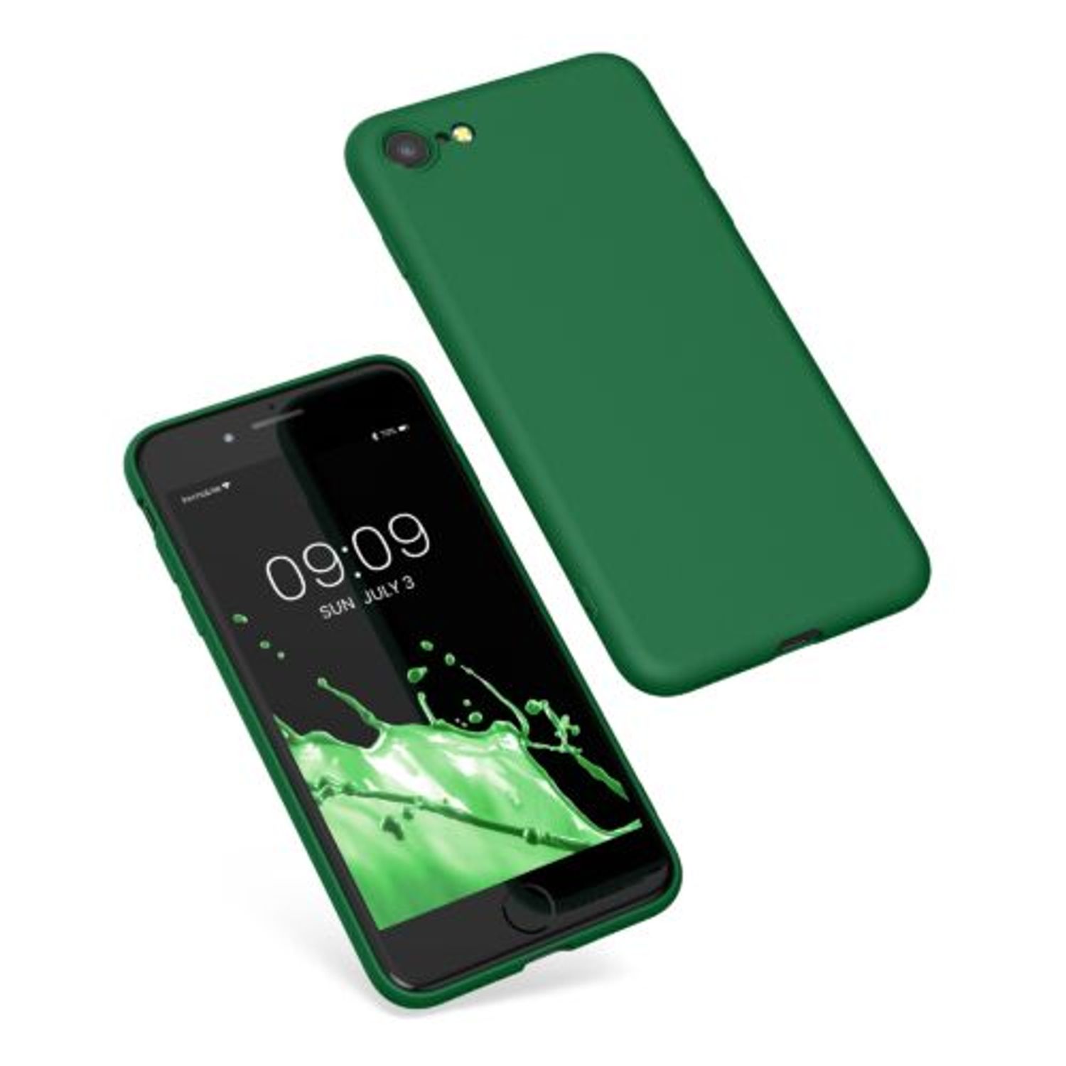 Husa pentru Apple iPhone 8/iPhone 7/iPhone SE 2, Silicon, Verde, 49979.227, Kwmobile fotografia produsului View 2 L