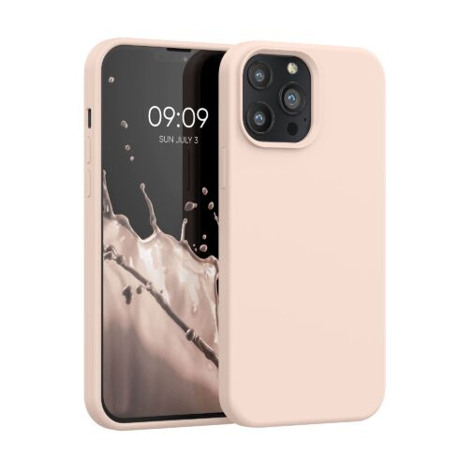 Husa pentru Apple iPhone 13 Pro Max, Silicon, Roz, 55881.225, Kwmobile fotografia produsului