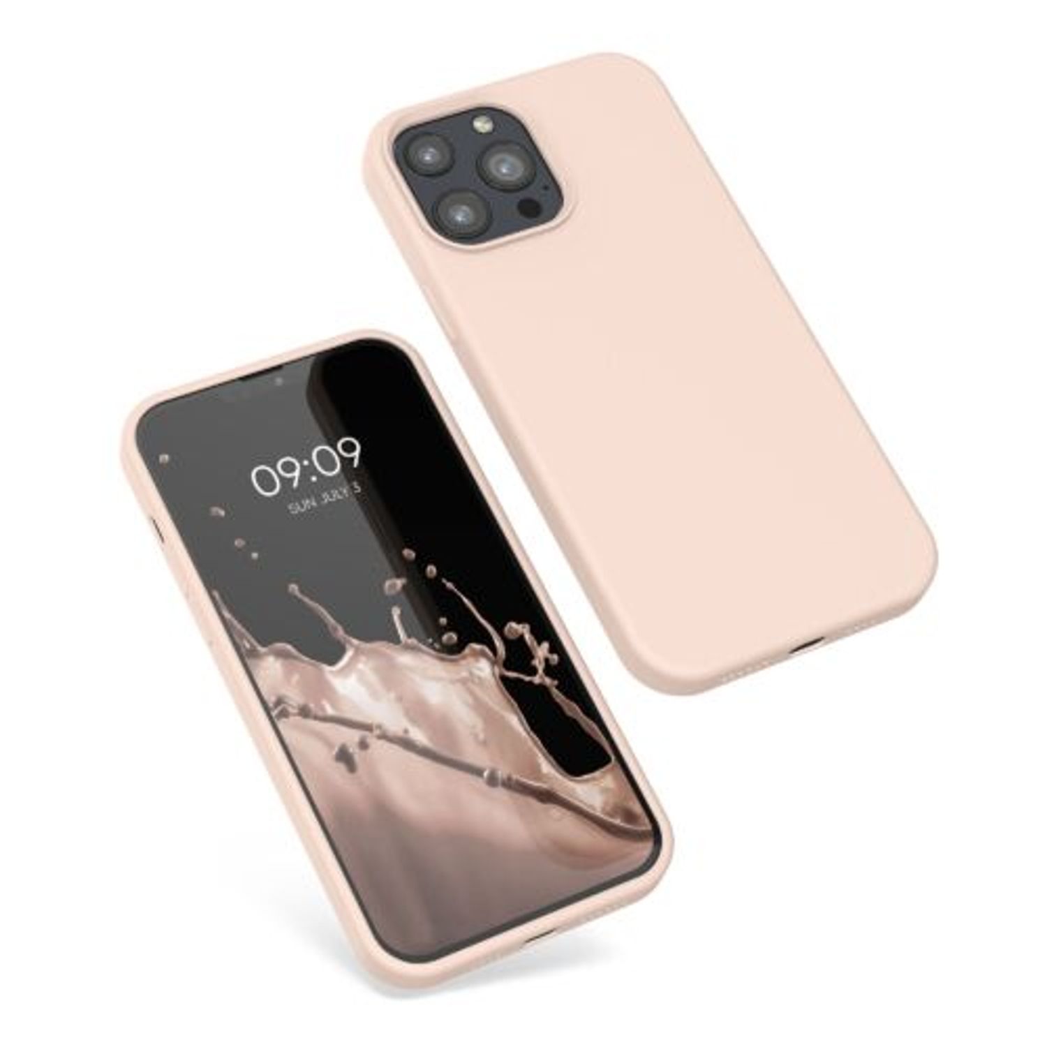 Husa pentru Apple iPhone 13 Pro Max, Silicon, Roz, 55881.225, Kwmobile fotografia produsului View 2 L