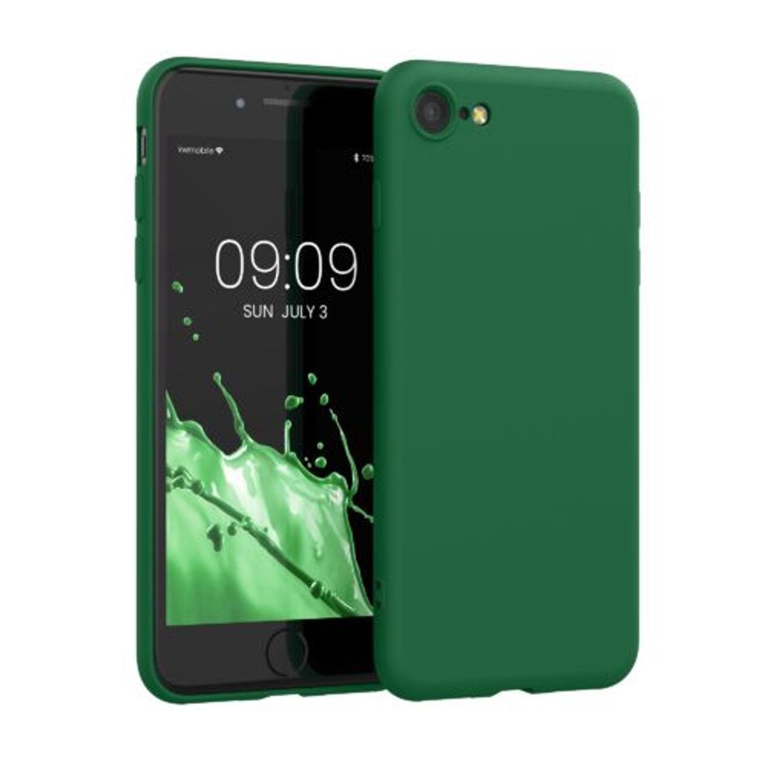 Husa pentru Apple iPhone 8/iPhone 7/iPhone SE 2, Silicon, Verde, 49979.227, Kwmobile fotografia produsului