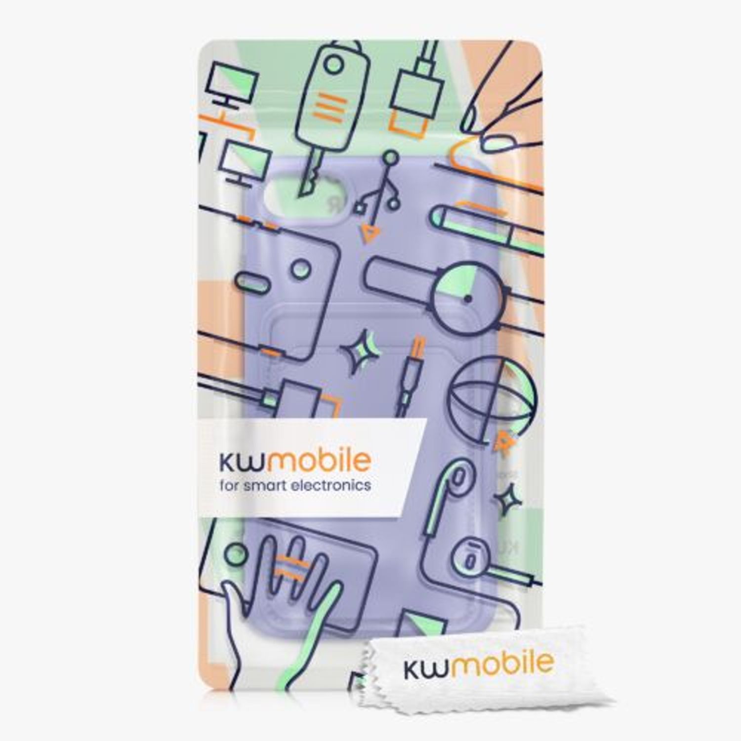Husa pentru Apple iPhone 8/iPhone 7/iPhone SE 2, Silicon, Mov, 55117.108, Kwmobile fotografia produsului View 8 L