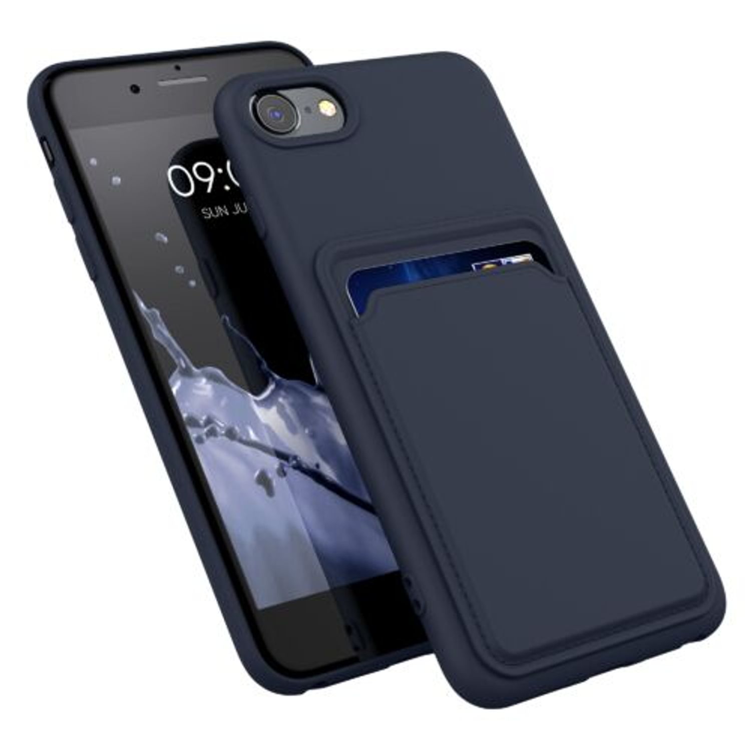 Husa pentru Apple iPhone 8/iPhone 7/iPhone SE 2, Silicon, Albastru, 55117.17, Kwmobile fotografia produsului