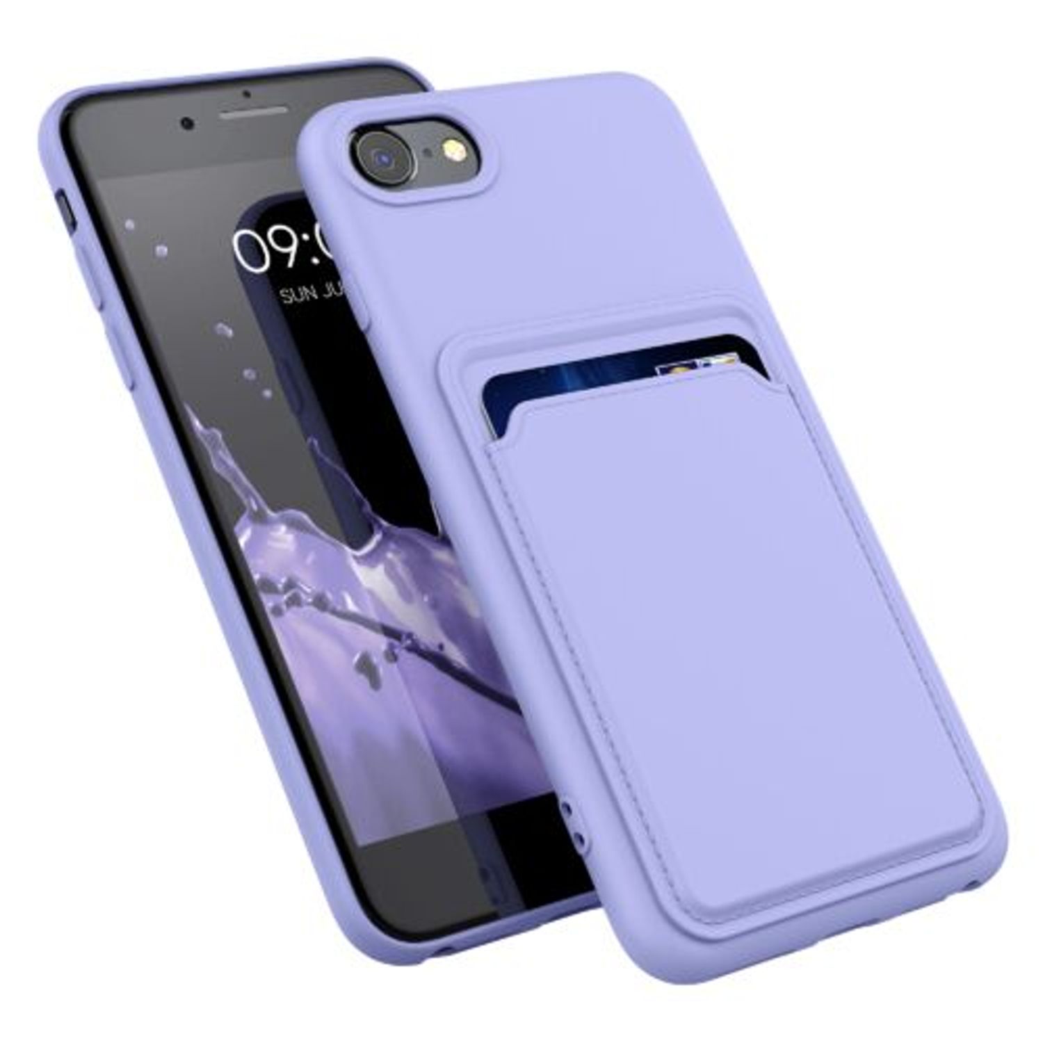 Husa pentru Apple iPhone 8/iPhone 7/iPhone SE 2, Silicon, Mov, 55117.108, Kwmobile fotografia produsului