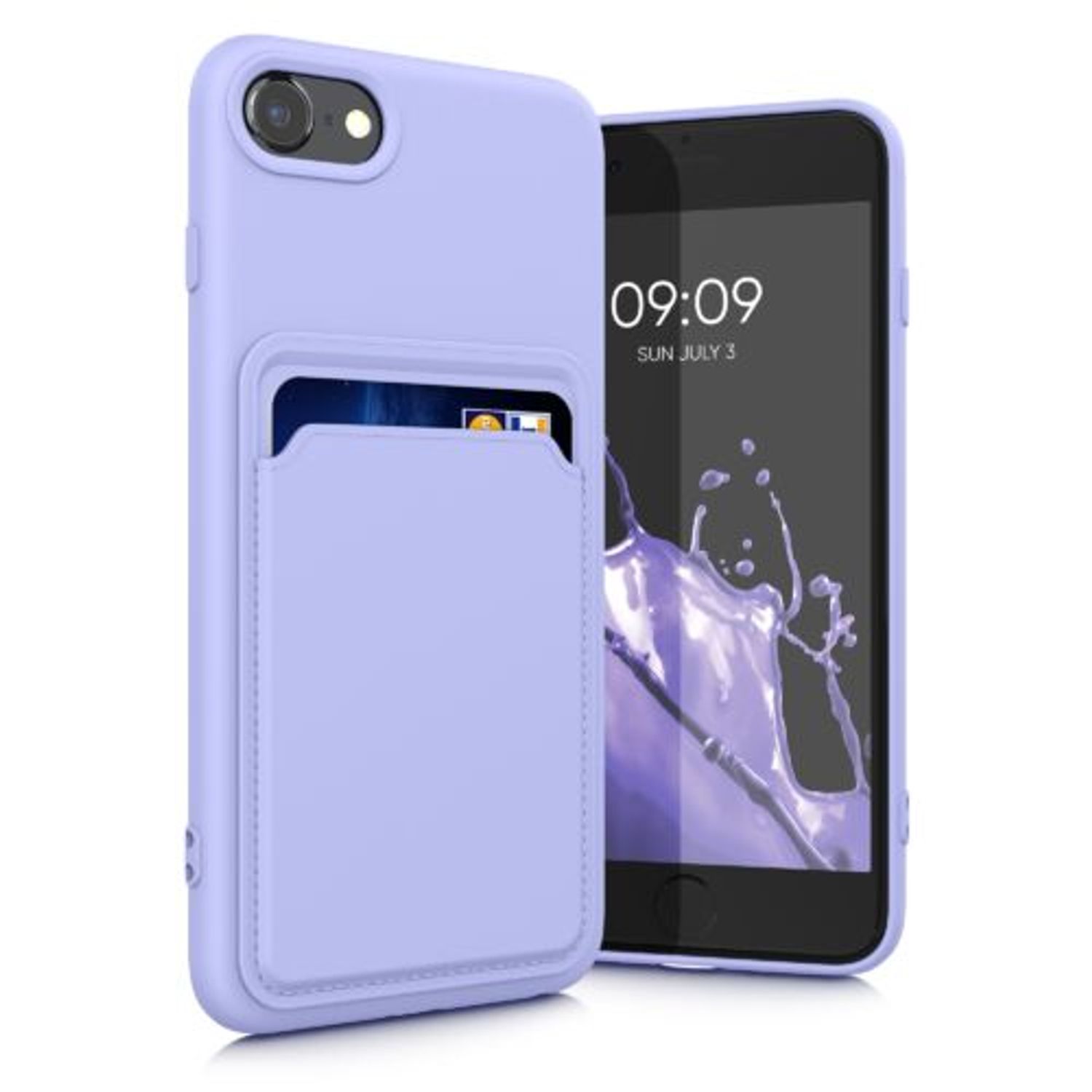 Husa pentru Apple iPhone 8/iPhone 7/iPhone SE 2, Silicon, Mov, 55117.108, Kwmobile fotografia produsului View 2 L
