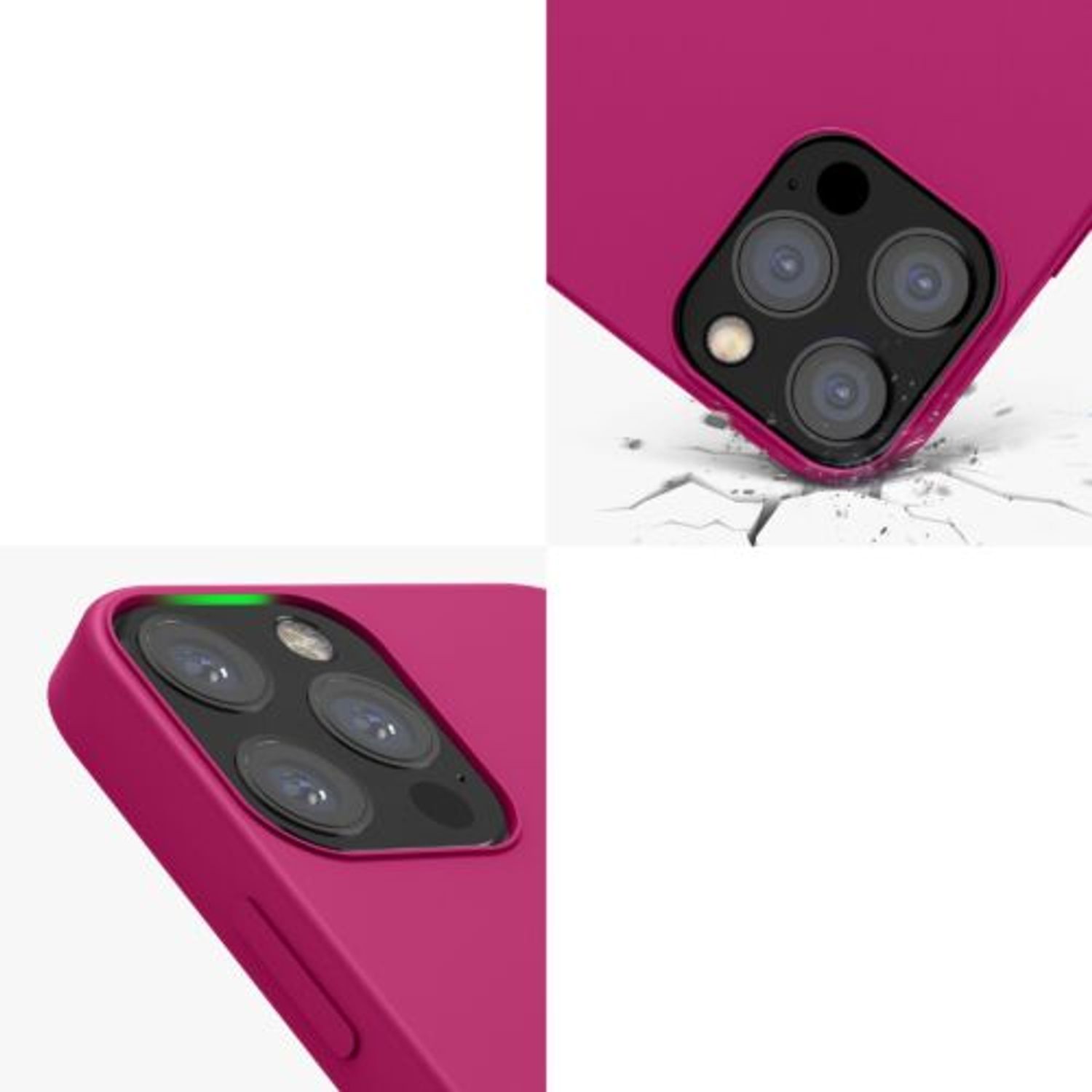 Husa pentru Apple iPhone 12/iPhone 12 Pro, Silicon, Roz, 52641.175 fotografia produsului View 8 L