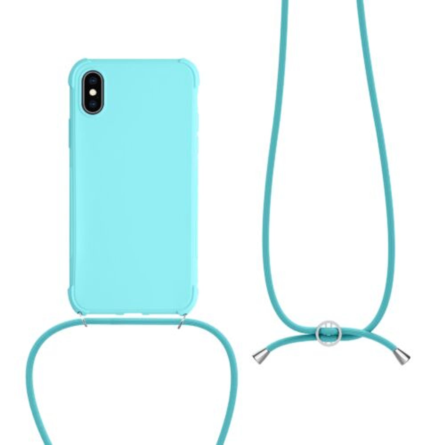 Husa pentru Apple iPhone X/iPhone XS, Silicon, Verde, 49915.23, Kwmobile fotografia produsului View 2 L