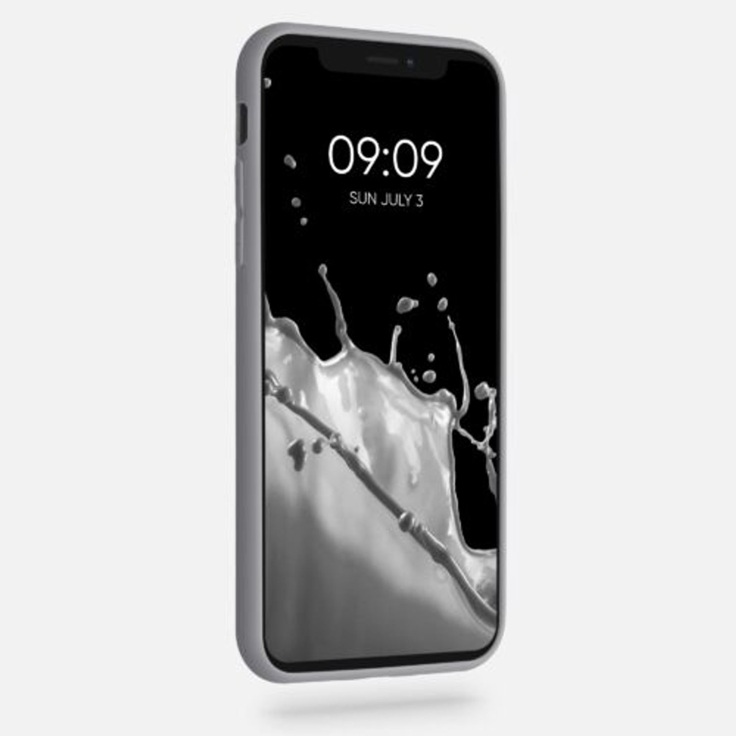 Husa pentru Apple iPhone X/iPhone XS, Silicon, Gri, 42492.155, Kwmobile fotografia produsului View 2 L