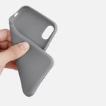 Husa pentru Apple iPhone X/iPhone XS, Silicon, Gri, 42492.155, Kwmobile fotografia produsului View 6 S