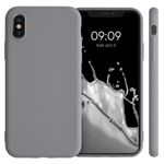 Husa pentru Apple iPhone X/iPhone XS, Silicon, Gri, 42492.155, Kwmobile fotografia produsului View 7 S