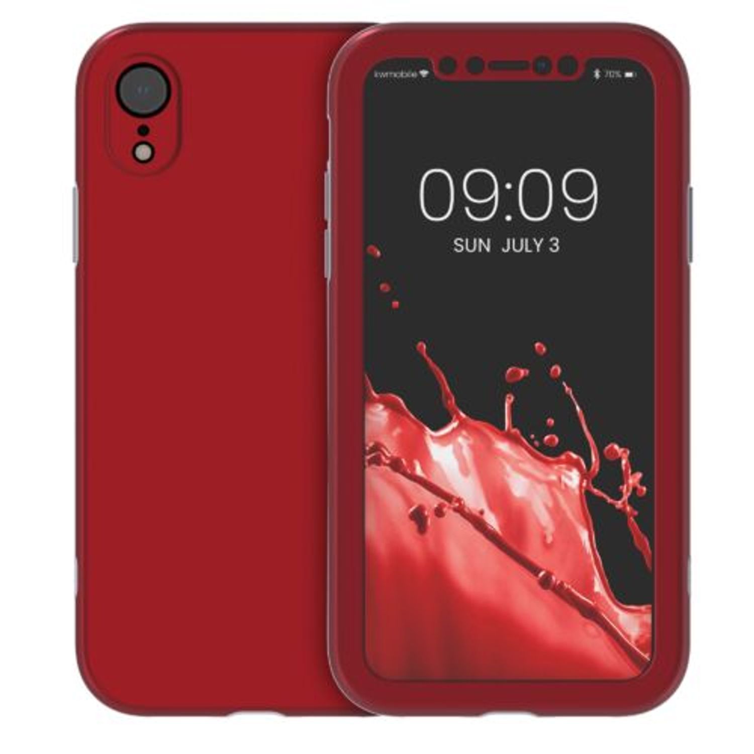 Husa pentru Apple iPhone XR, Plastic, Rosu, 56429.09, Kwmobile fotografia produsului View 2 L