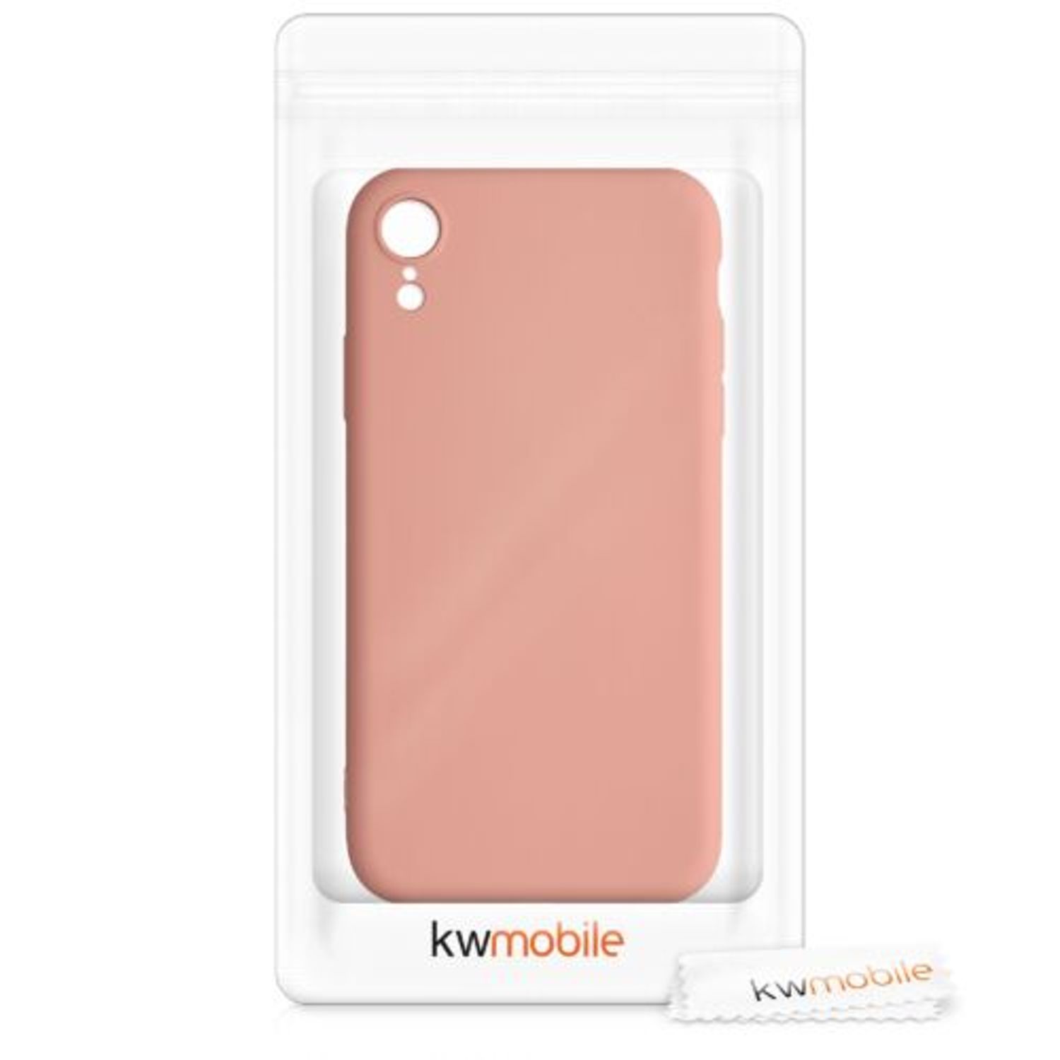 Husa pentru Apple iPhone XR, Silicon, Roz, 49983.199, Kwmobile fotografia produsului View 7 L