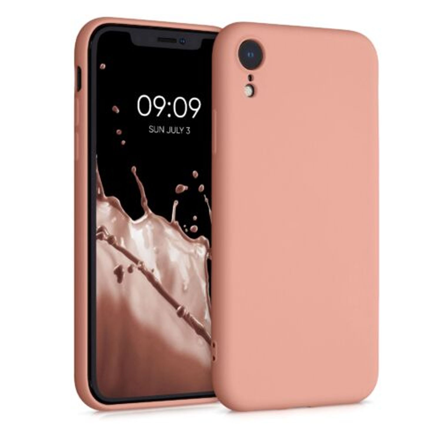 Husa pentru Apple iPhone XR, Silicon, Roz, 49983.199, Kwmobile fotografia produsului